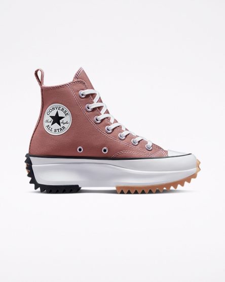 Men's Converse Run Star Hike Seasonal Color High Top Platform Shoes Pink / Black / White | AU 54C3EU